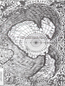 mapa de Oronteus Finaeus antartida 1532