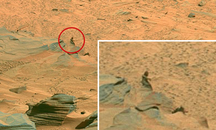 Ufólogos encuentran otra estatua en la superficie de Marte   