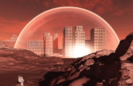 Científicos crean un 'cemento cósmico' para construir casas en Marte