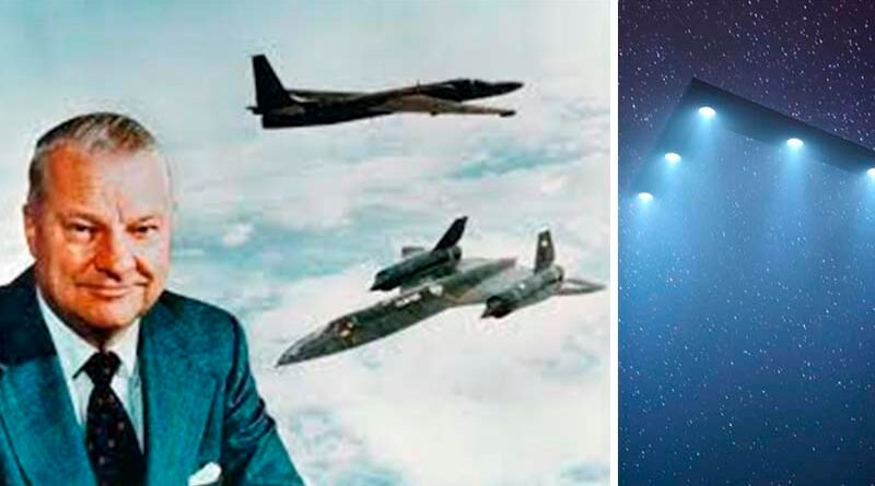 El creador del avión espía U-2 tuvo un extraordinario avistamiento donde un #OVNI con forma de ala voladora completamente negro fue avistado desde su avión