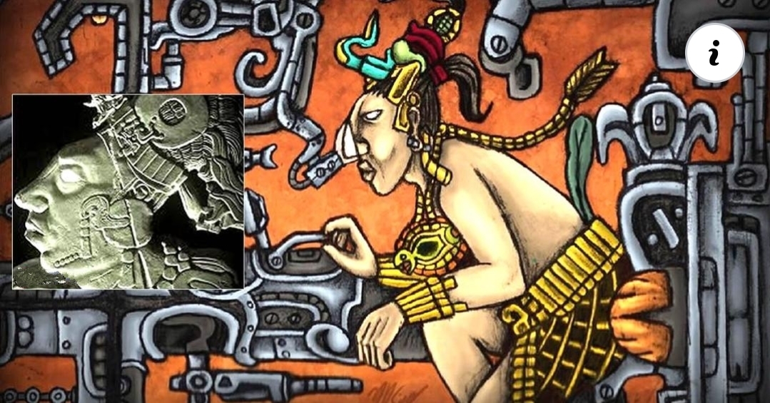 el astronauta de palenque el arte alienigena maya sobre la lapida de pakal