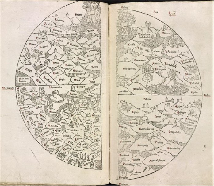 Mapas del Rudimentum Novitiorum