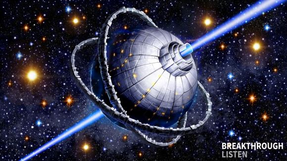 Impresión artística de una Esfera Dyson, una megaestructura alienígena propuesta que es el objetivo de los estudios SETI. Encontrar uno de estos califica en un escenario de "primer contacto". Crédito: Breakthrough Listen / Danielle Futselaar